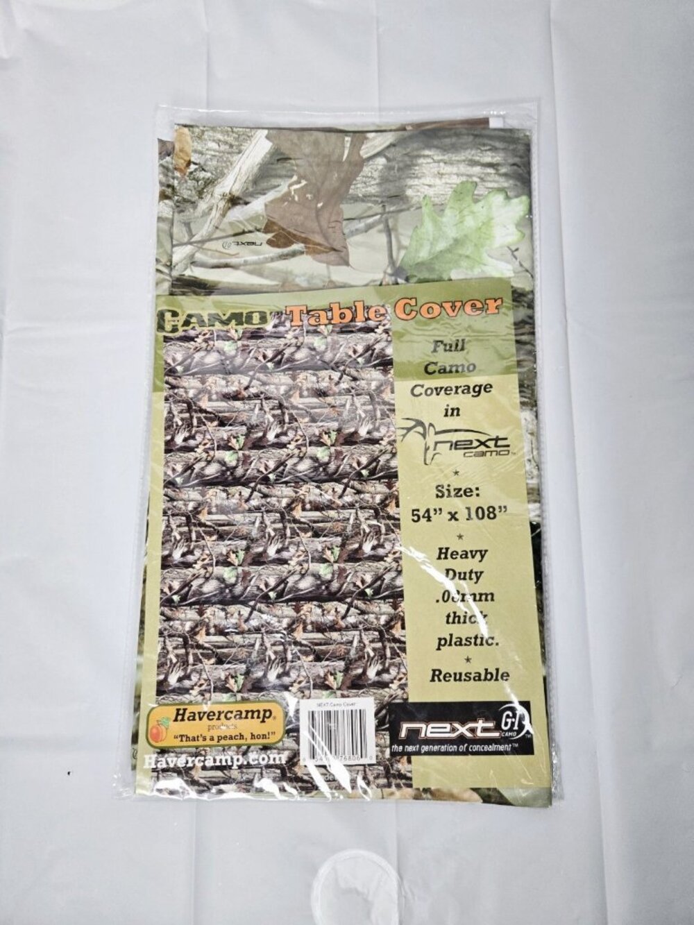 Next Camo Party Ware Reusab Tablecloth Table Cover - Camouflage Birthday Wedding
